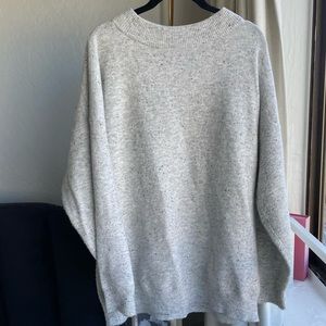 Oversized gray sweater